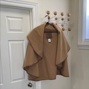 Roots Camel Wool Blend Poncho - Brown / Tan - M